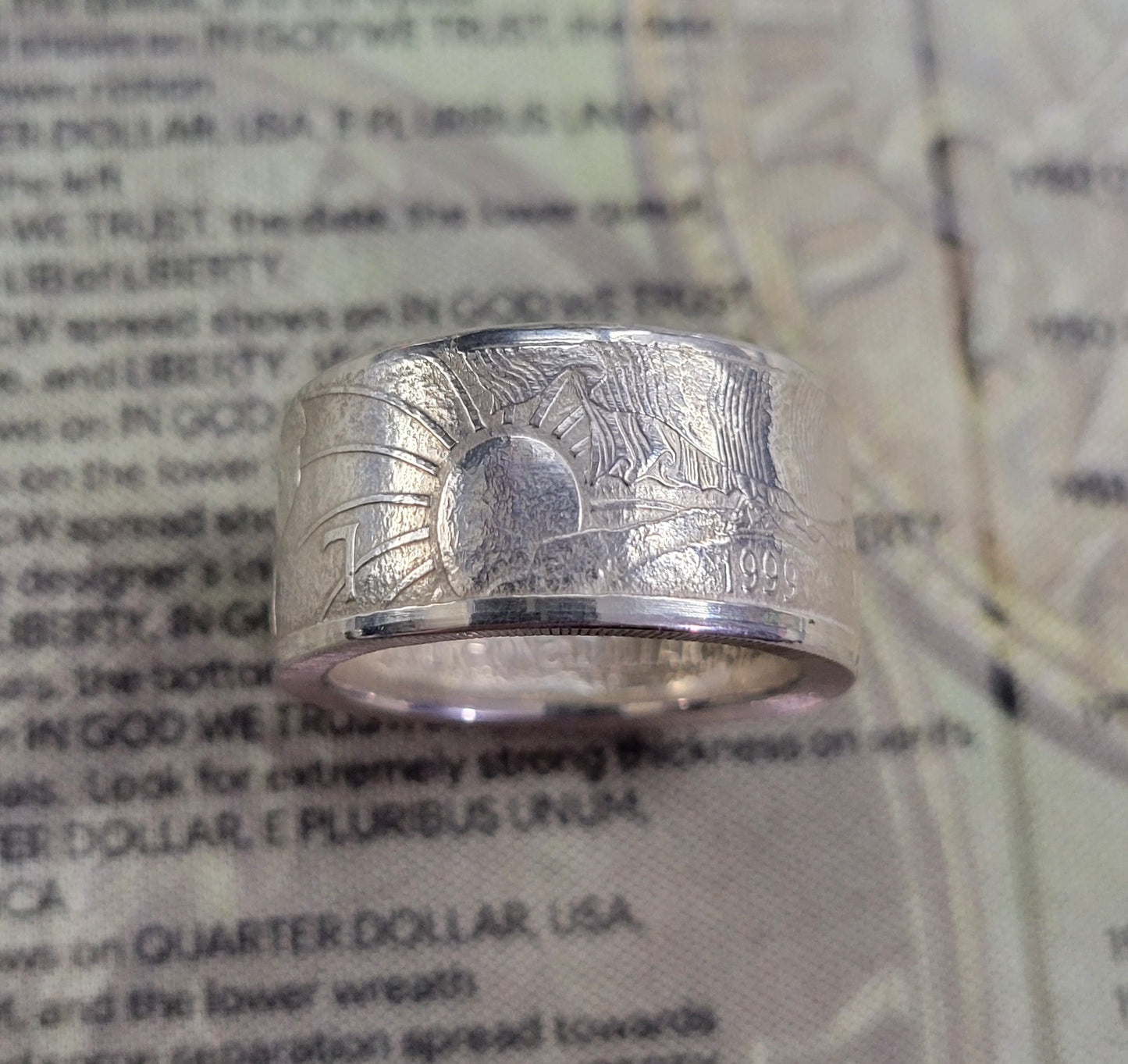 American Silver Eagle coin ring