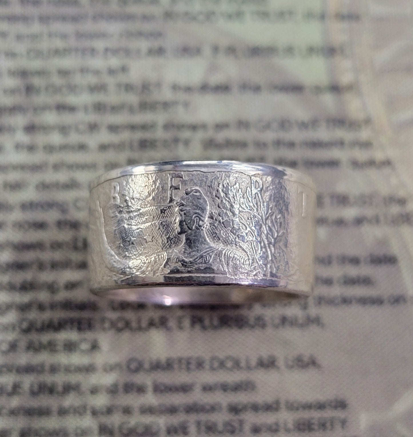 American Silver Eagle coin ring