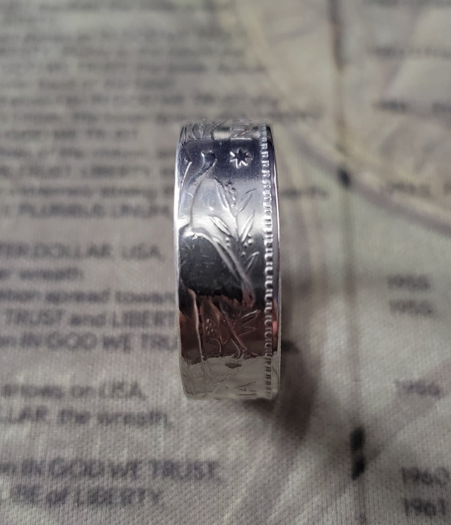 Australia Florin reverse side out coin ring